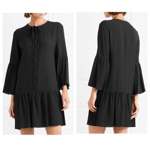 NWT Vanessa Seward Silk Fiona Mini Black Dress - FR 34